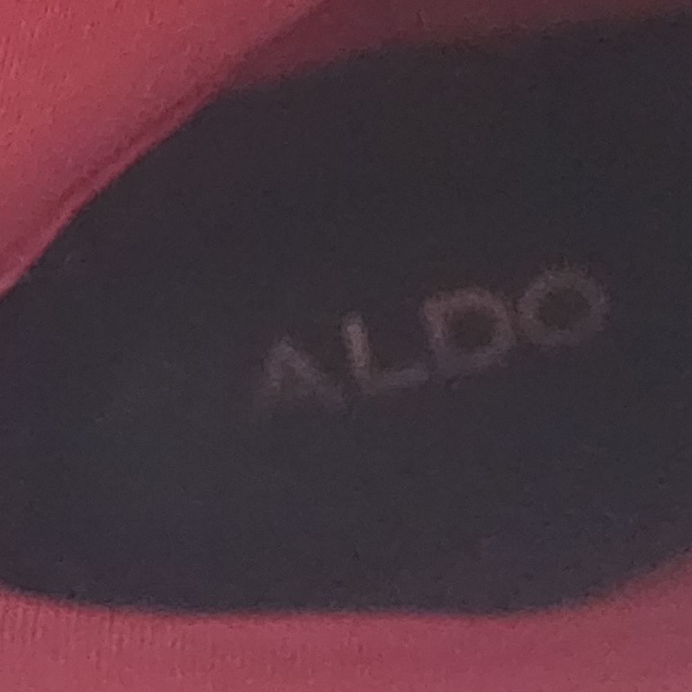 ALDO Began lace up ankle boots in red leather.minimal signs of wear, see last pc - Picture 9 of 12